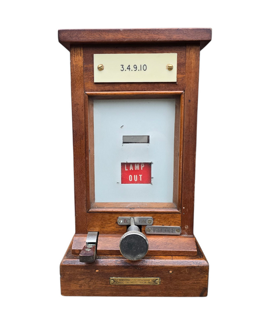 RA 8350   G.W.R. PATTERN BR-WR  WOOD CASE LAMP REPEATER BY R.E.THOMPSON & CO