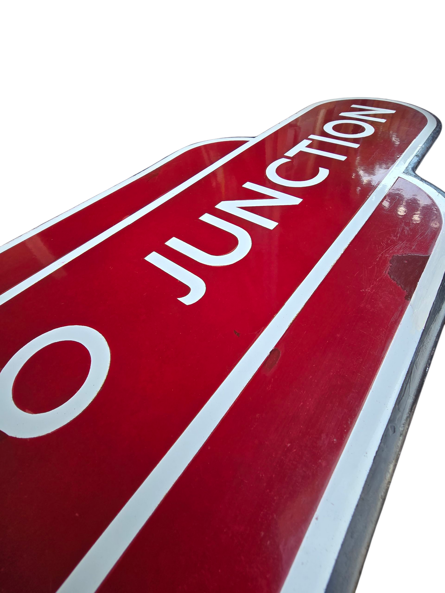 RA 8386  BR(M) ENAMEL FULLY FLANGED TOTEM SIGN LLANDUDNO JUNCTION