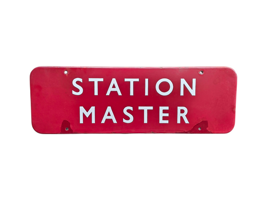 RA 8430  BR(M) ENAMEL STATION MASTER DOOR PLATE