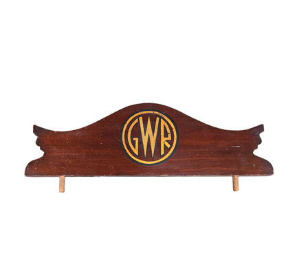 RA 8429 G.W.R. HARDWOOD DISPLAY CABINET HEADBOARD