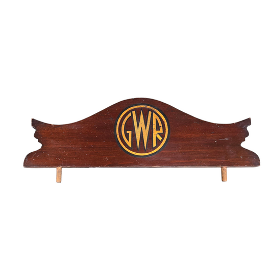 RA 8429 G.W.R. HARDWOOD DISPLAY CABINET HEADBOARD