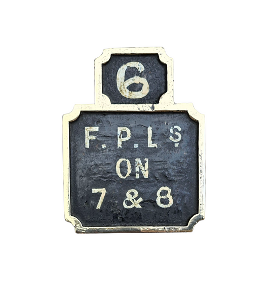 RA 8818    STEVENS & CO BRASS SIGNAL LEVER PLATE