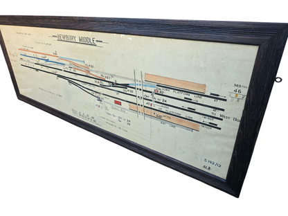 RA 8434A  G.W.R. SIGNAL BOX DIAGRAM "NEWBURY MIDDLE"