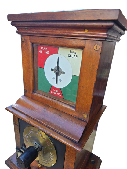 RA 8317  MIDLAND RAILWAY ROTARY BLOCK INDICATOR DATED 1914