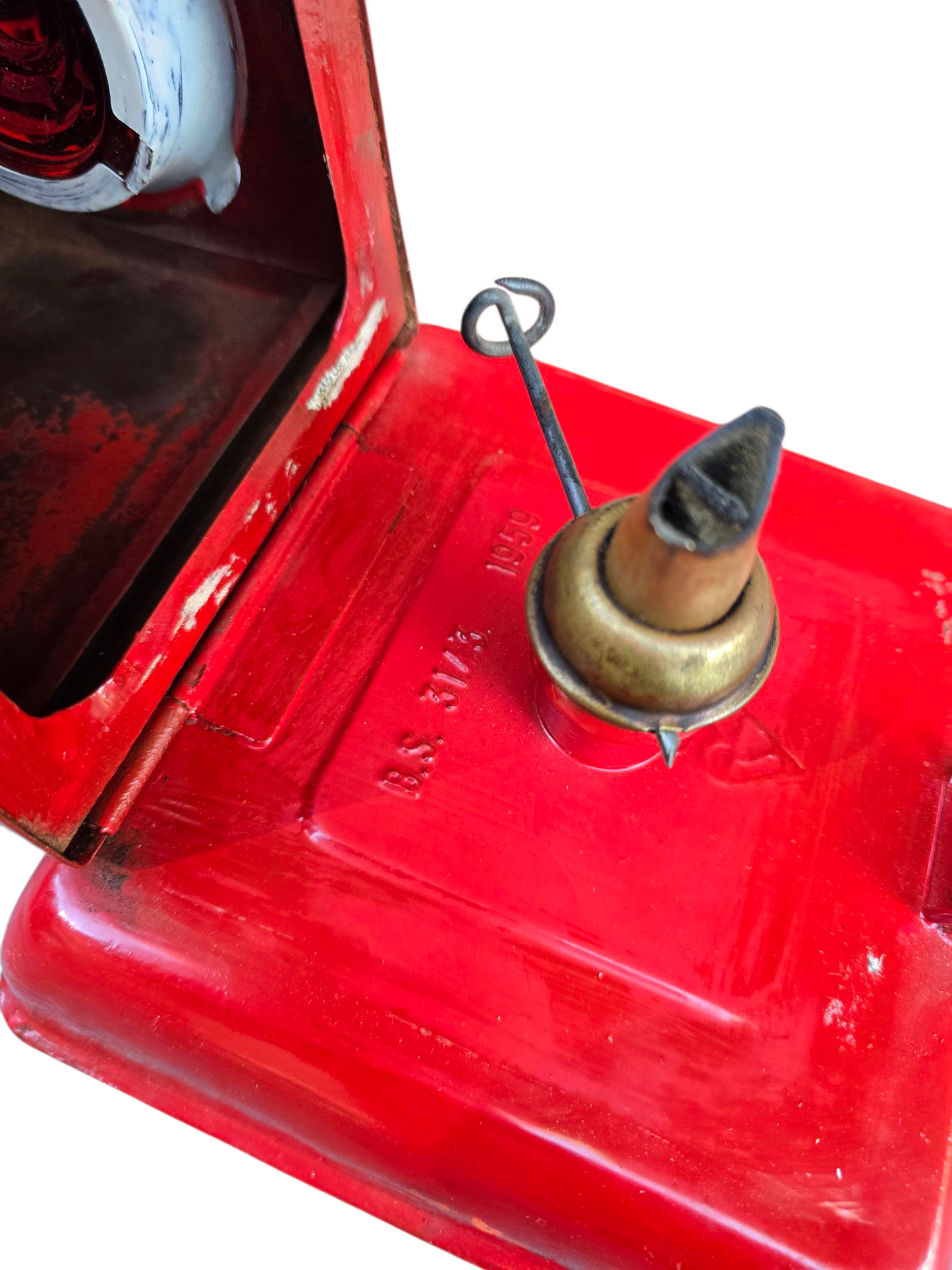 RA 8473  KENYONS "AKENCO" 1963 FLIP TOP ROAD LAMP