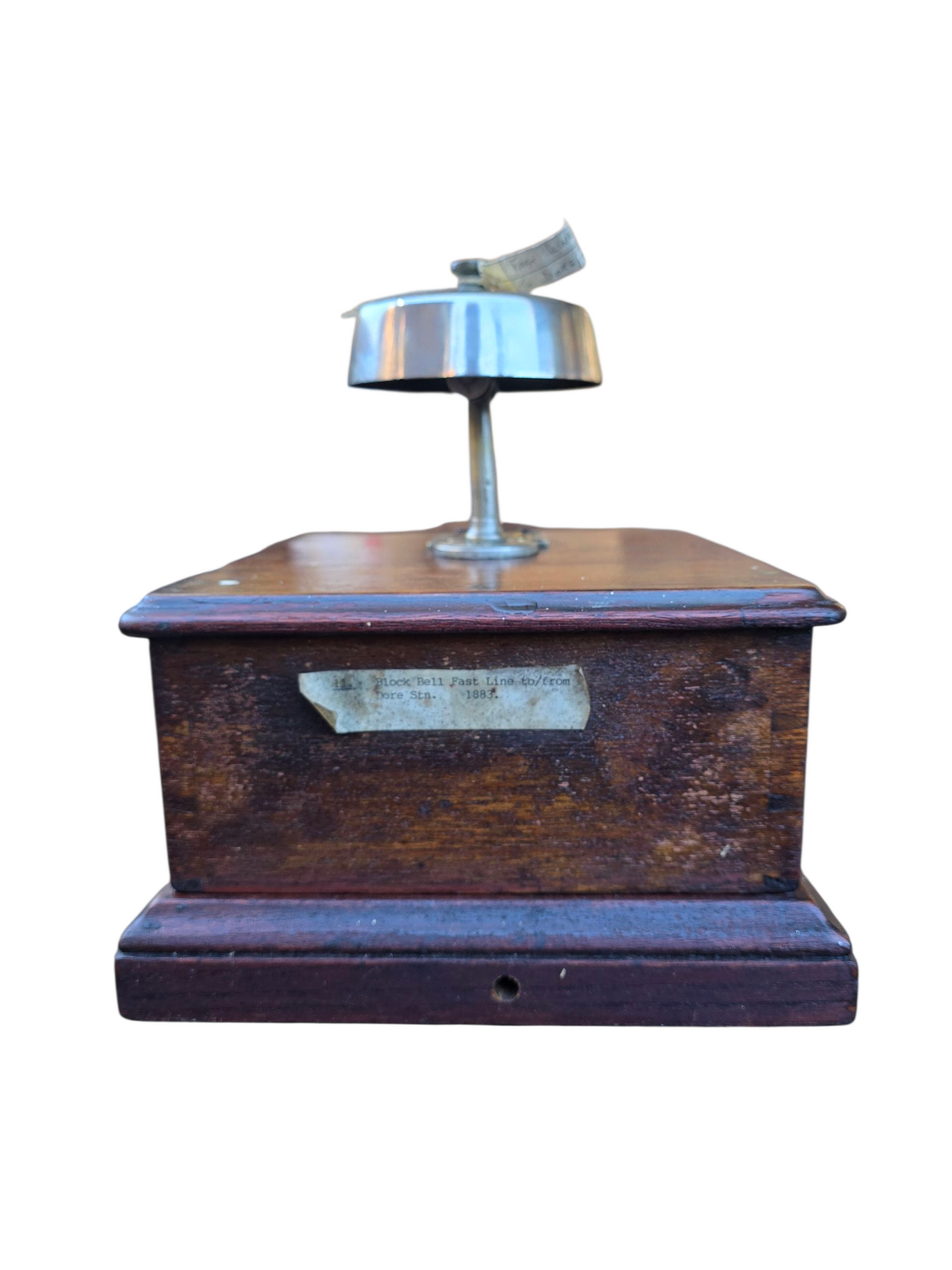 RA 8482  MIDLAND RAILWAY TAPPER BLOCK BELL DATED 1883