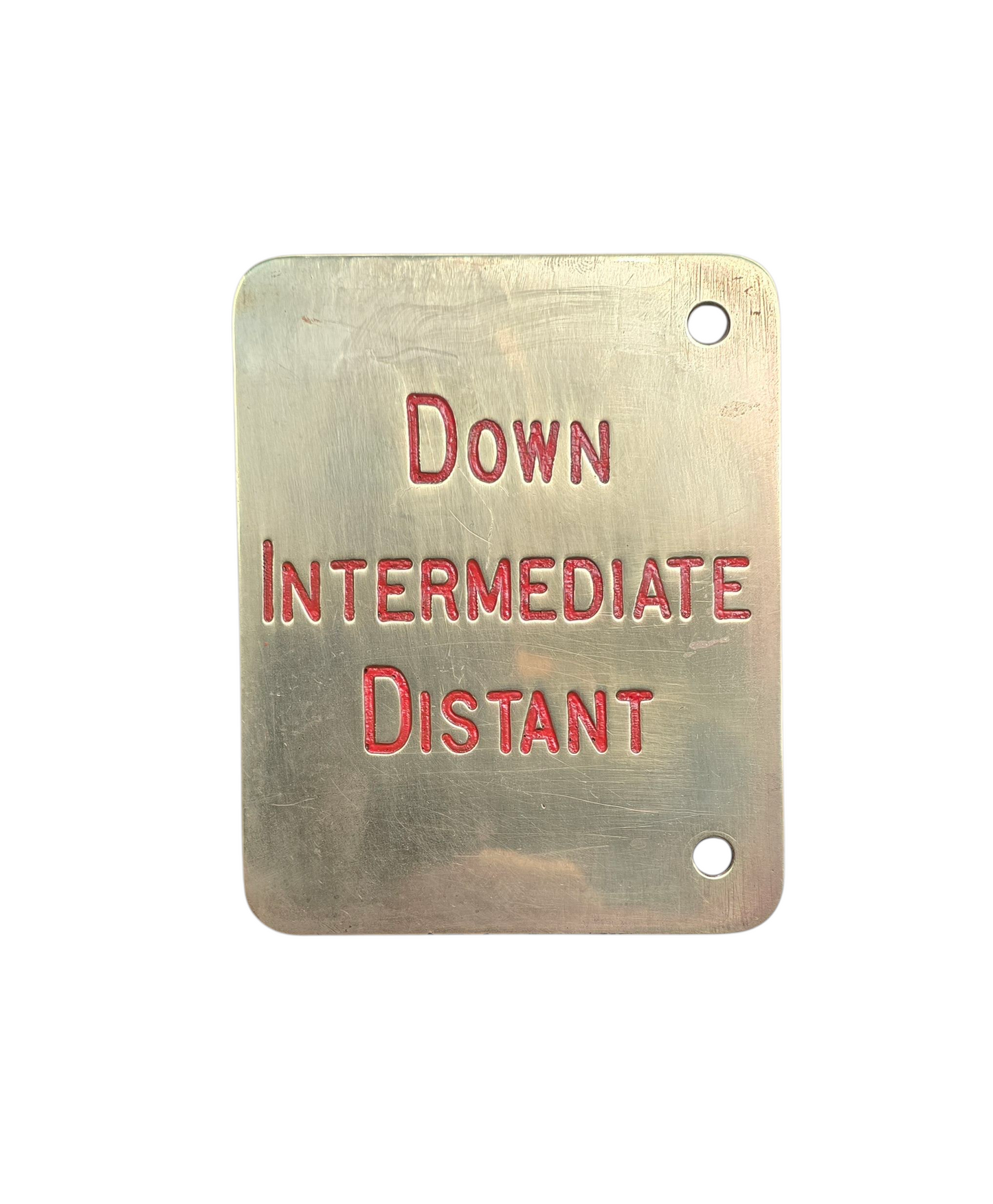 RA 8517  MIDLAND RAILWAY BRASS LEVER DESCRIPTOPN PLATE