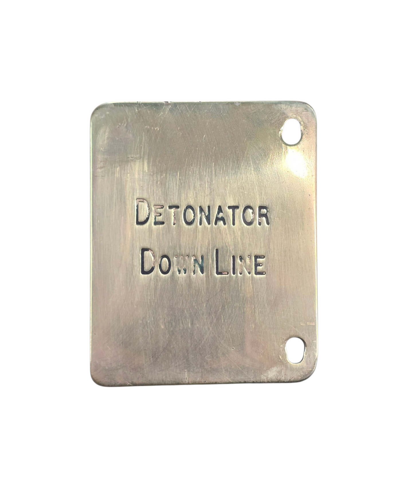 RA 8519 L.M.S. BRASS LEVER DESCRIPTION PLATE