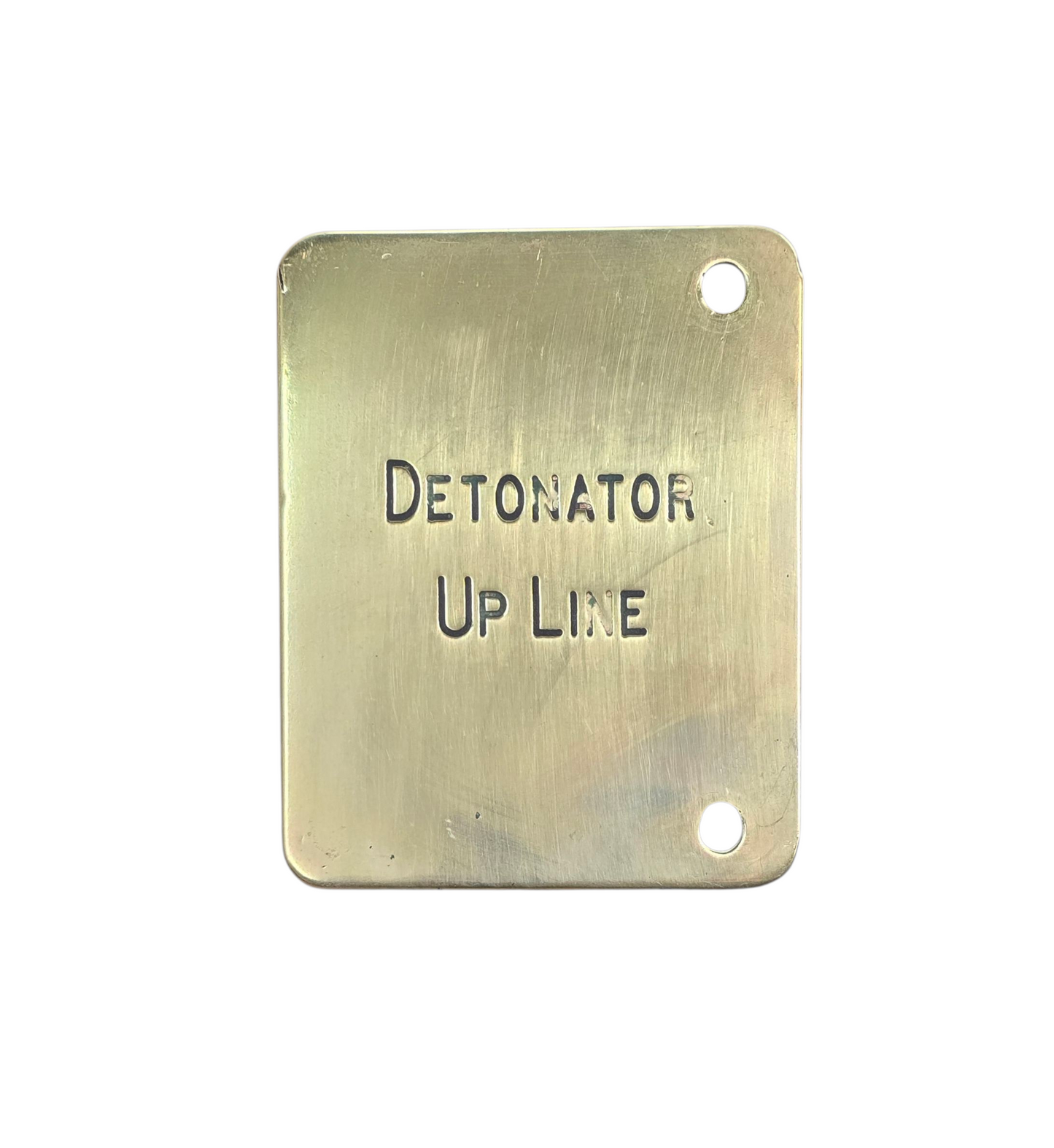 RA 8518  L.M.S.  BRASS LEVER DESCRIPTOPN PLATE