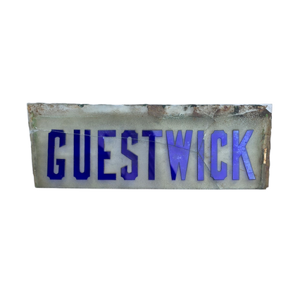 RA 8661   EX MIDLAND & GREAT NORTHERN  JOINT RAILWAY LAMP TABLET "GUESTWICK"
