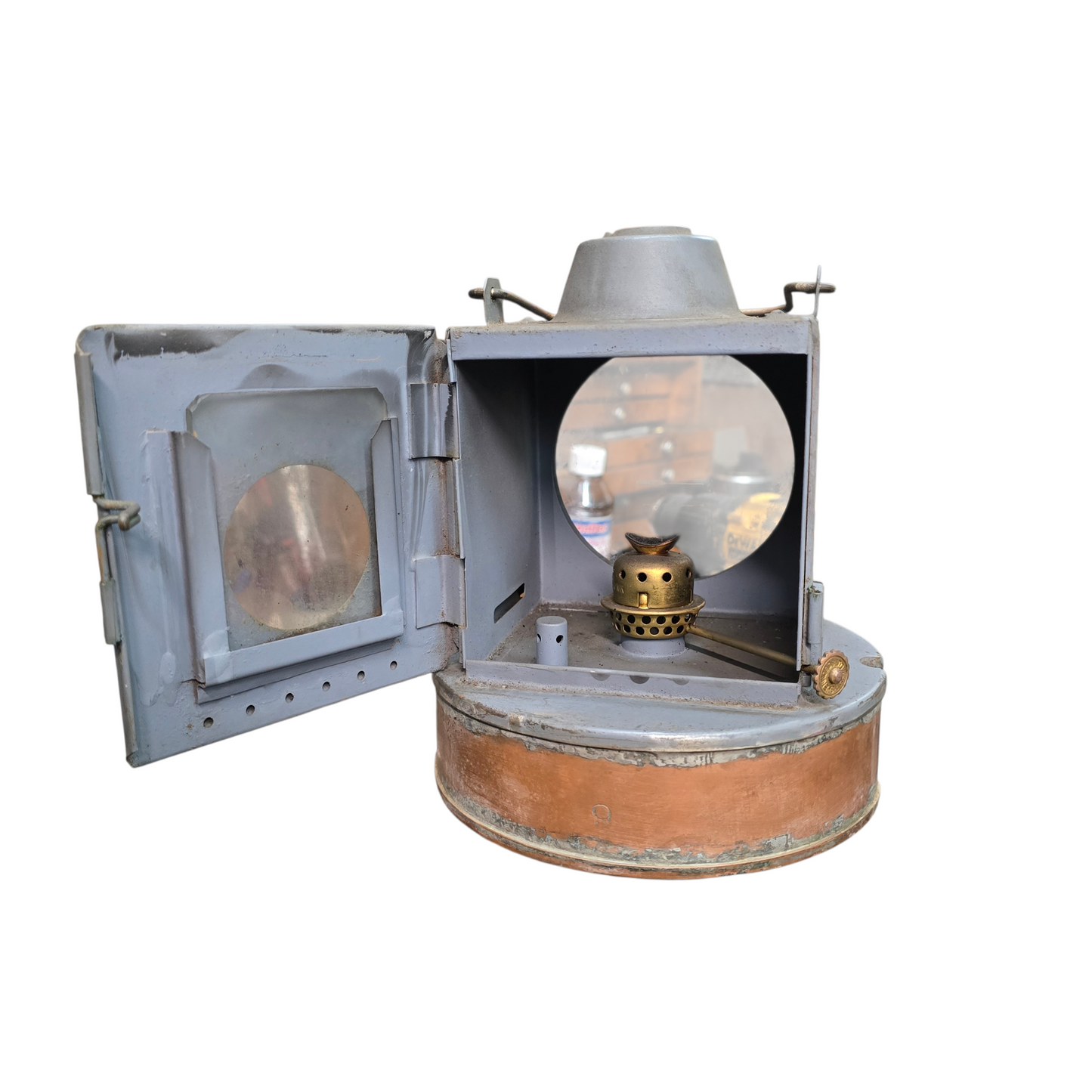RA 8238A   G.W.R. PATTERN SIGNAL LAMP WITH RESERVIOR AND BURNER