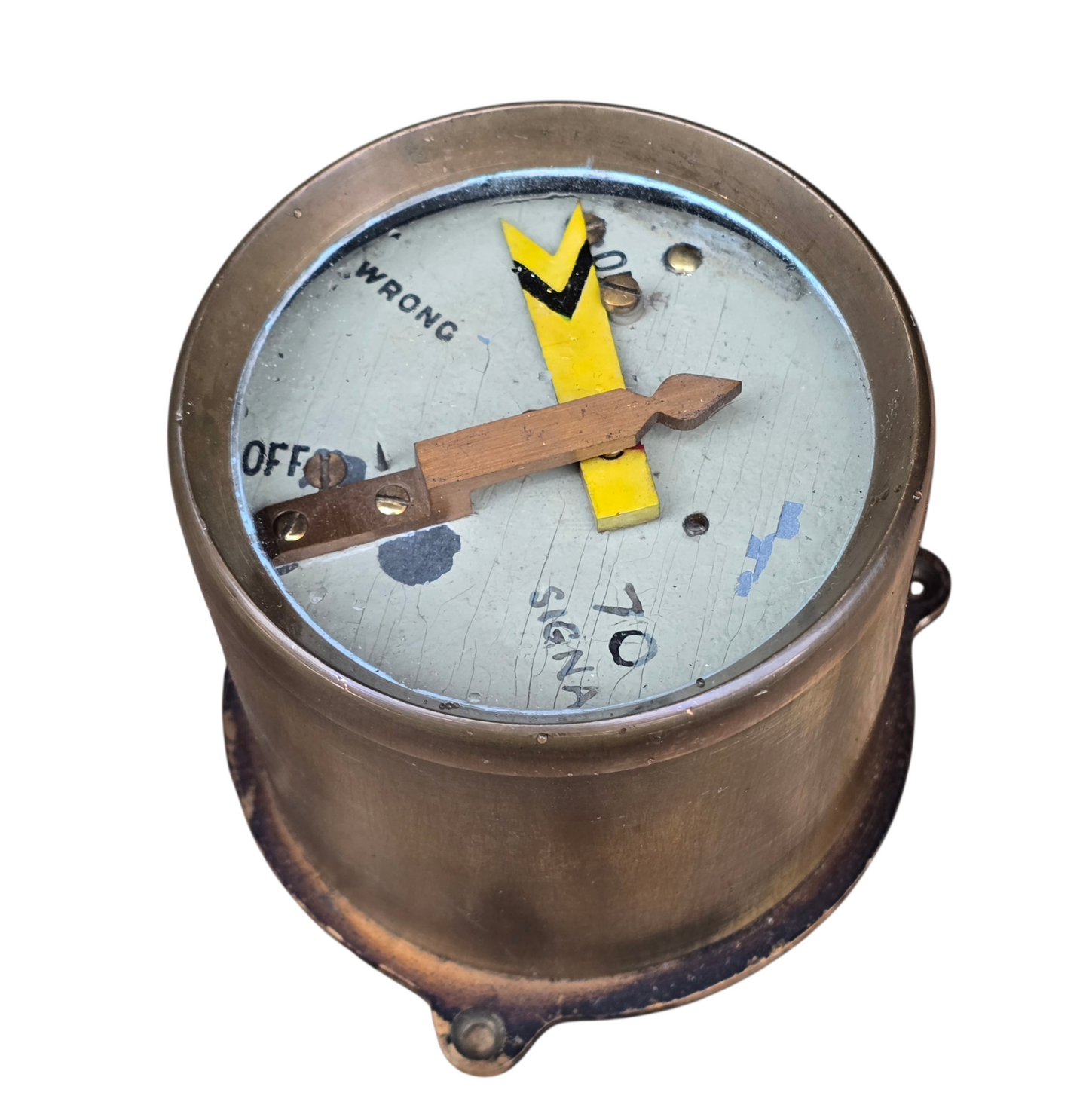 RA 8577  G.W.R. TYERS & Co BRASS CASED DISTANT SIGNAL ARM REPEATER