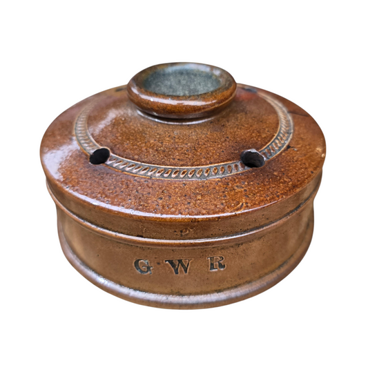 RA 7598  G.W.R SALTGLAZED "LANDMINE" INK WELL