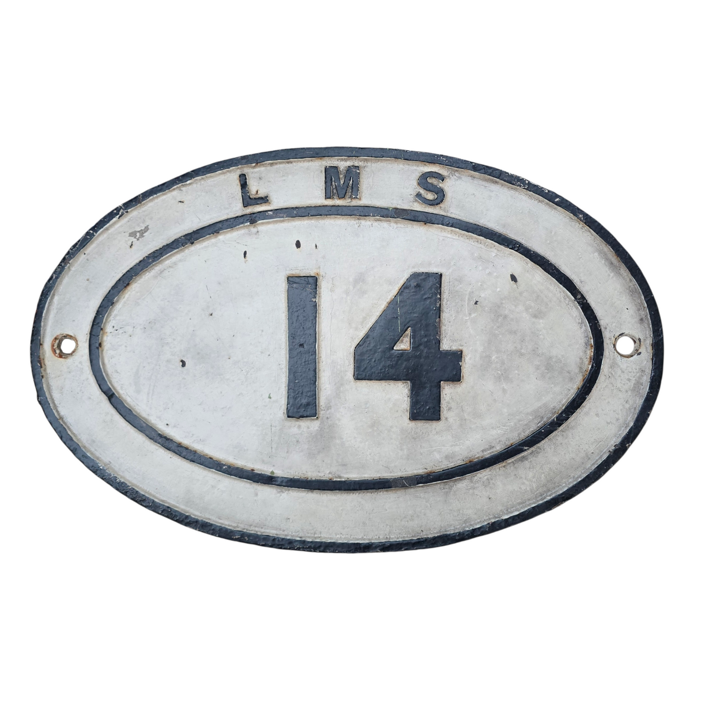 RA 8758  LONDON MIDLAND & SCOTTISH RAILWAYS NO 14 BRIDGE PLATE