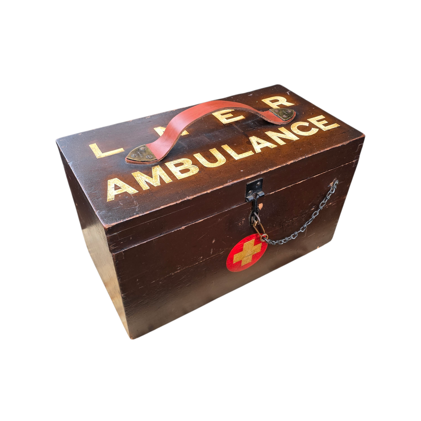 RA 8607 LONDON & NORTH EASTERNN RAILWAY WOODEN AMBULANCE BOX