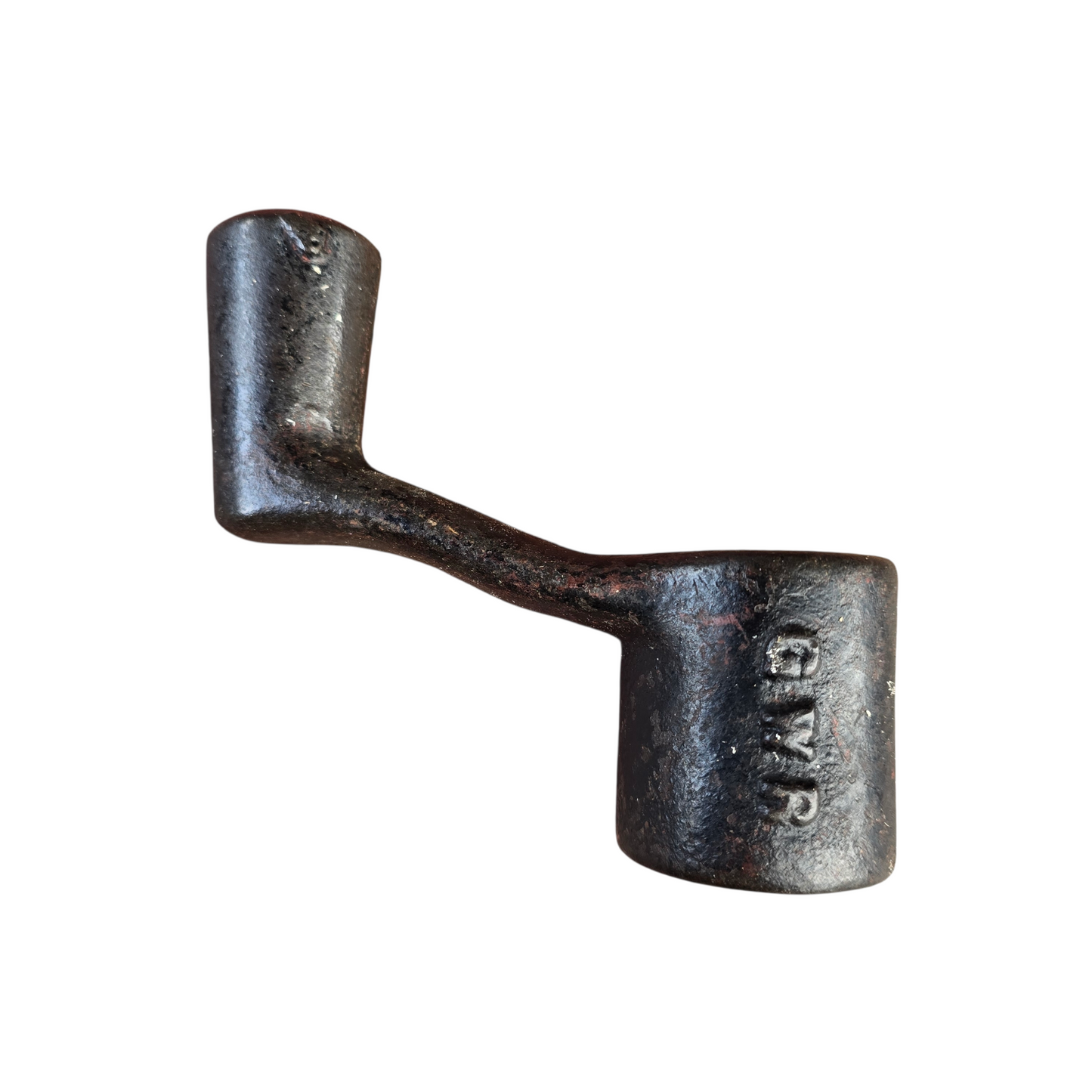 RA 8739  G.W.R. CAST IRON SIGNAL WIRE ADJUSTER HANDLE EX NORTON FITZWARREN BOX