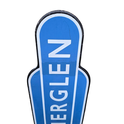 RA 8585  BR(SC) FULLY FLANGED ENAMEL TOTEM SIGN "RUTHERGLEN"