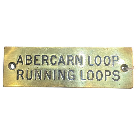 RA 8346  G.W.R. SHELF PLATE " ABERCARN LOOP RUNNING LOOPS"
