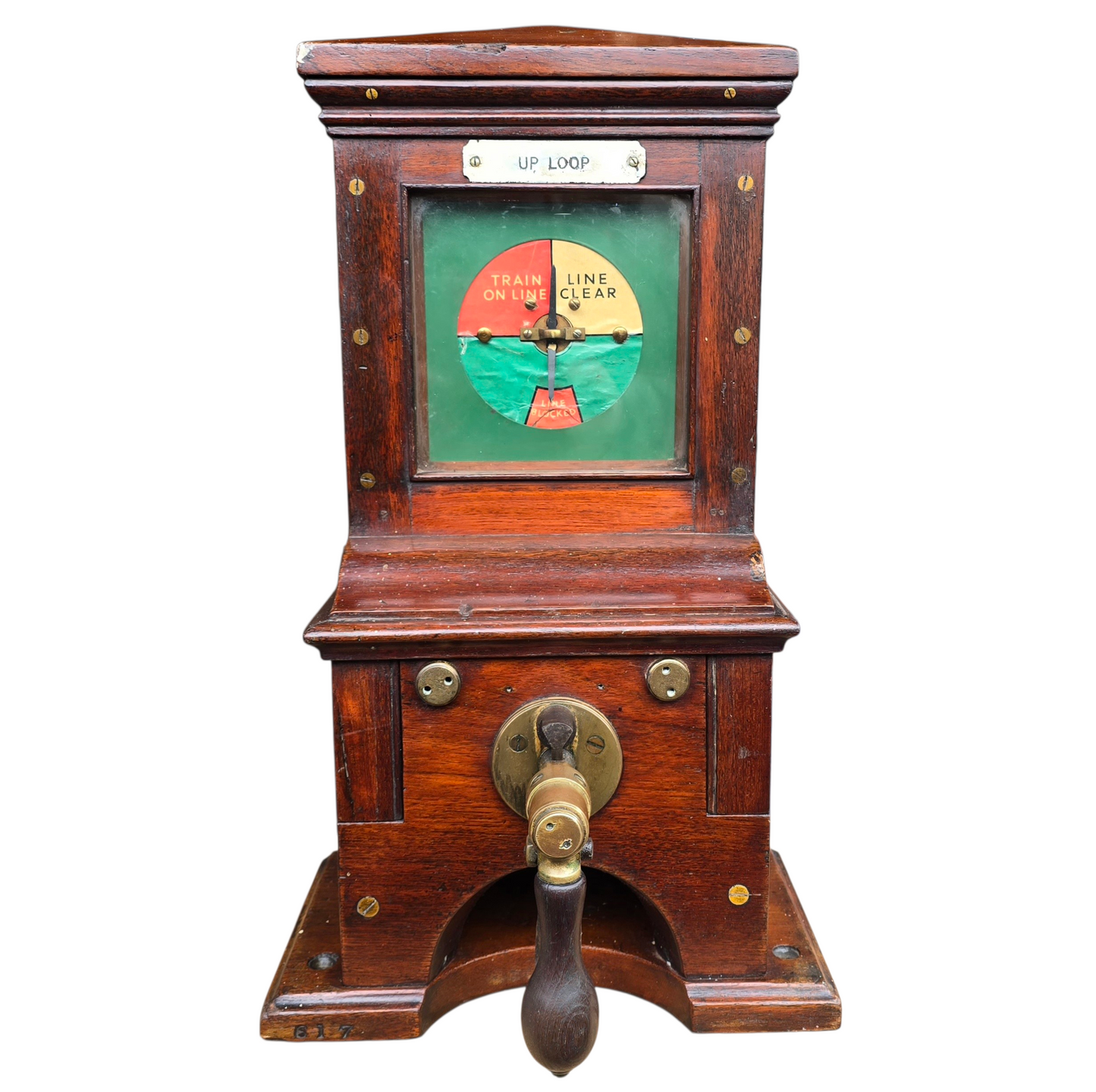 RA 8634 GREAT NORTHERN RAILWAY PEGGING BLOCK INDICATOR