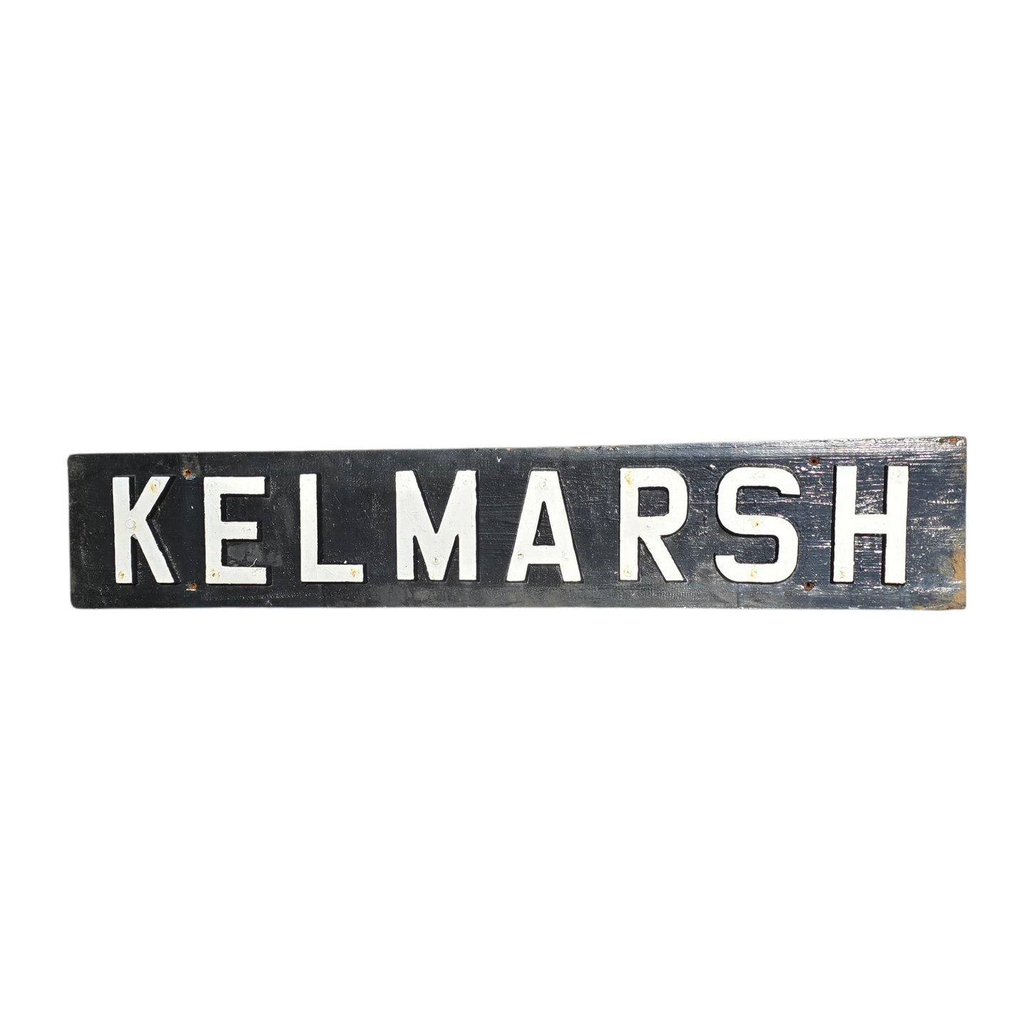 RA 8856  L.N.W.R WOODEN SIGNAL BOX NAMEPLATE "KELMARSH"