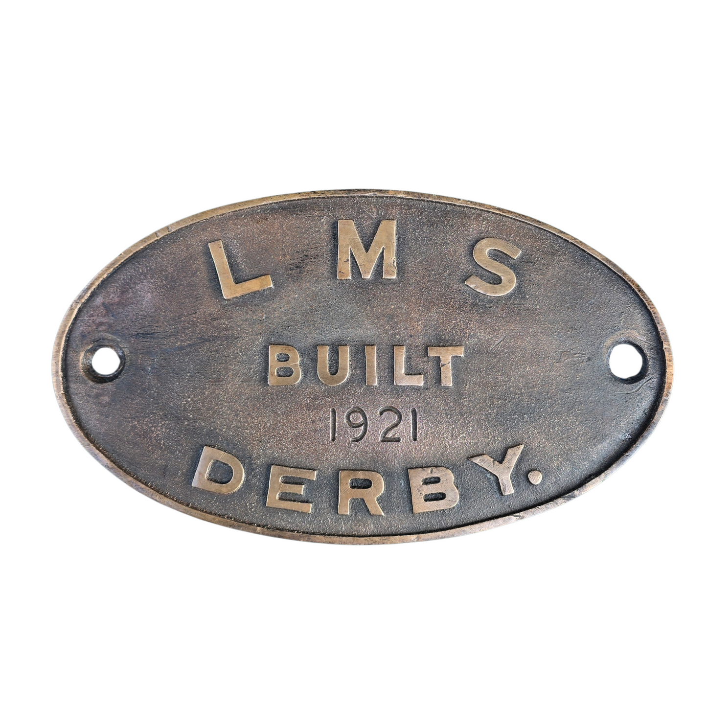 RA 8858  BRASS L.M.S. BUILDERS PLATE DATED 1921