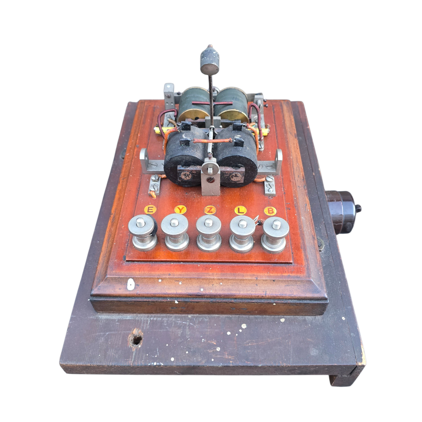 RA 8866  G.W.R. "ETS" BLOCK BELL COMPLETE WITH SHELF PLATED "BRAUNTON-MORTEHOE"