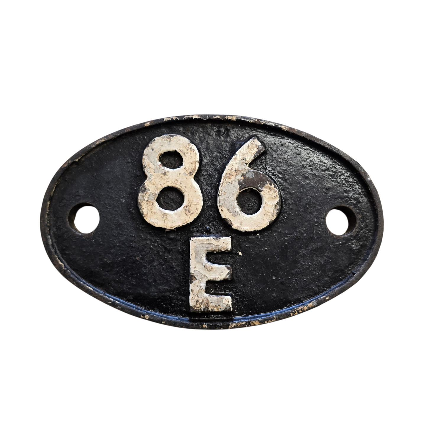 RA 8973  CAST IRON SHED CODE PLATE 86 E SEVERN TUNNEL JUNCTION