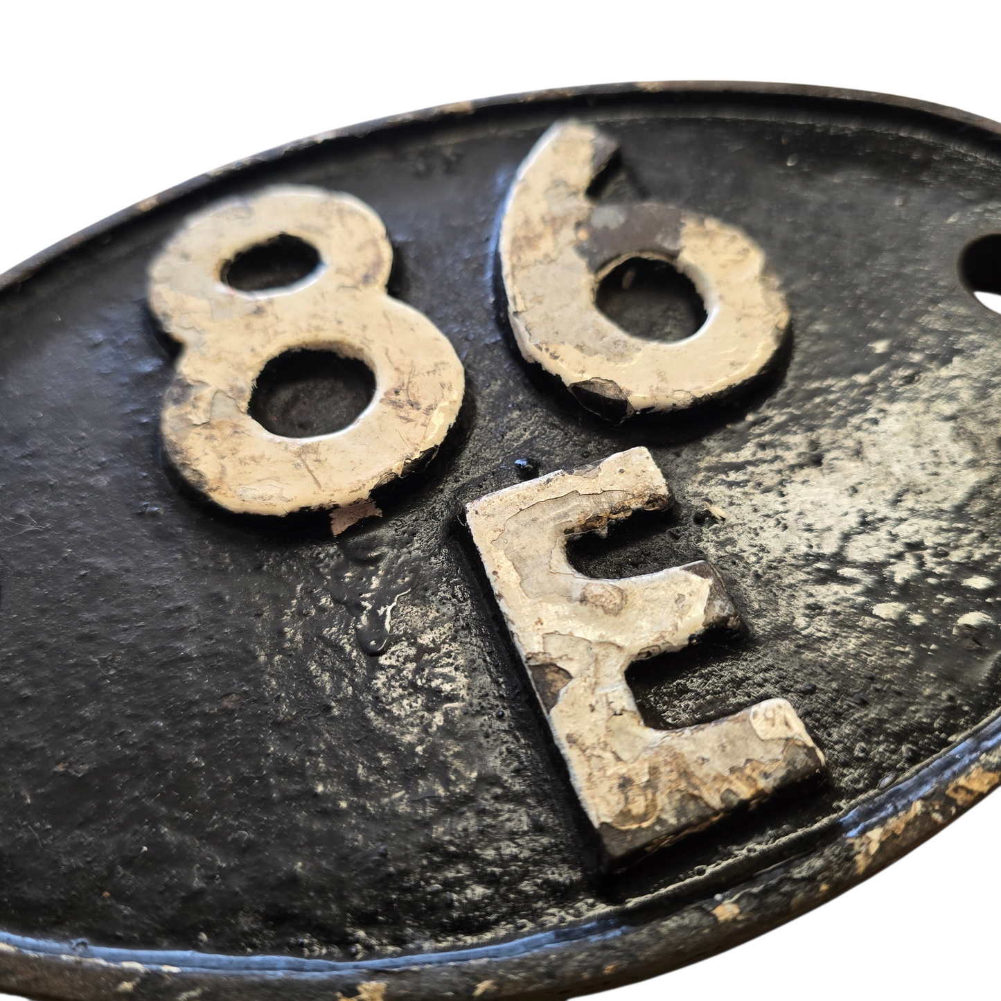 RA 8973  CAST IRON SHED CODE PLATE 86 E SEVERN TUNNEL JUNCTION