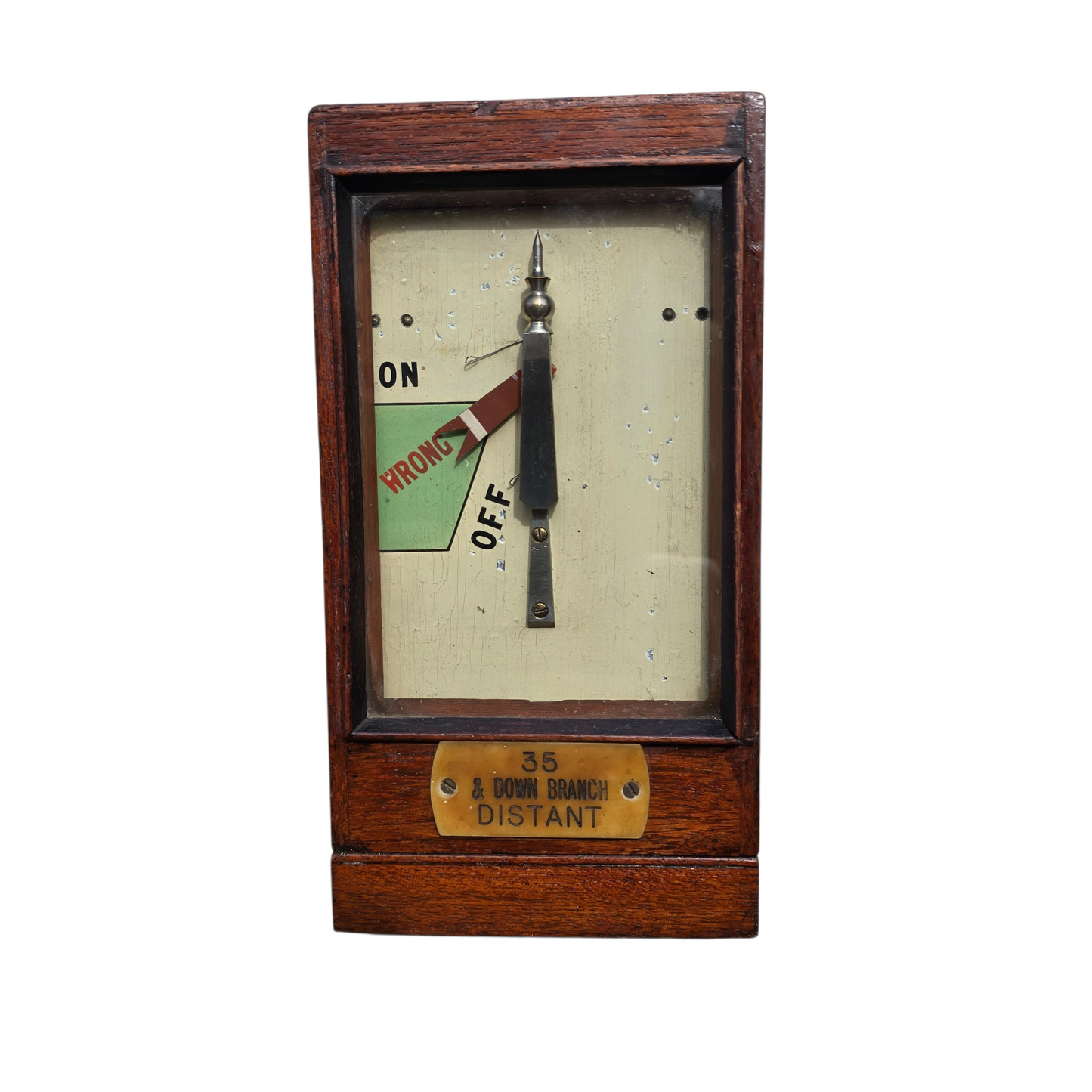 RA 8937 G.W.R. TYERS WOOD CASE DISTANT SIGNAL ARM REPEATER