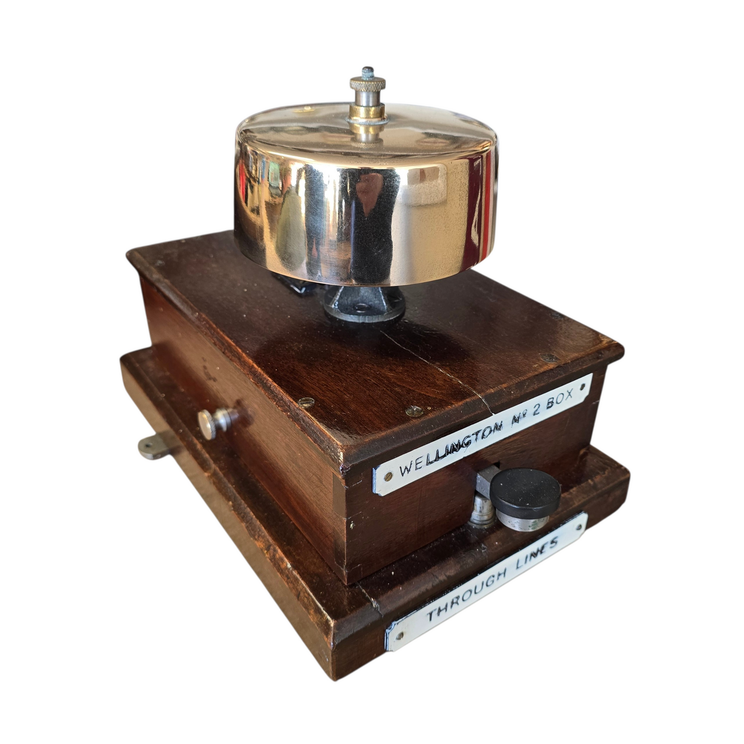 RA 8980  G.W.R. FLAT TOP BLOX BELL PLATED WELLINGTON NO 2 BOX