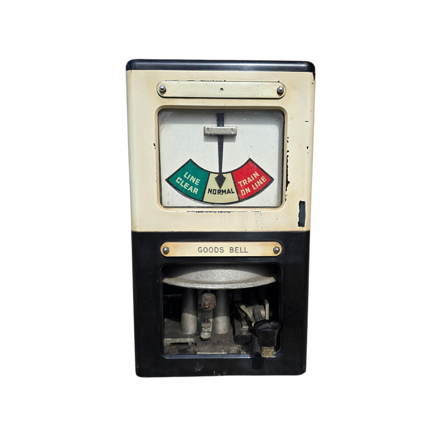 RA 8993 BR(M) BAKELITE "PENGUIN" BLOCK INDICATOR.