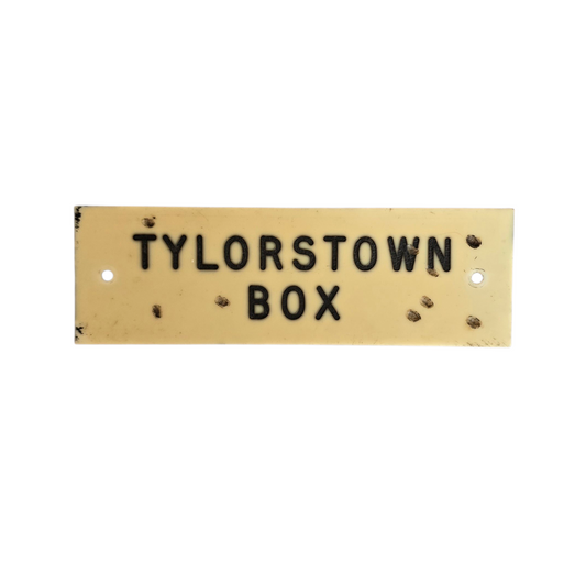 RA8956C  G.W.R. IVORINE SHELF PLATE "TAYLORSTOWN BOX"