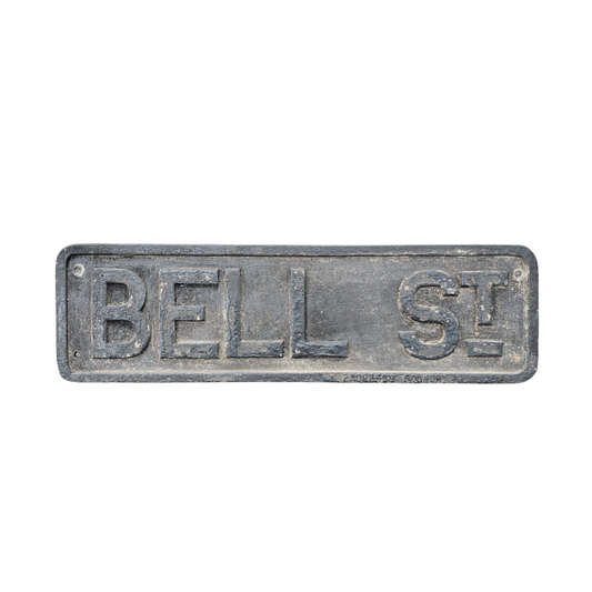 RA 9095  CAST ALLOY ROAD SIGN "BELL ST"