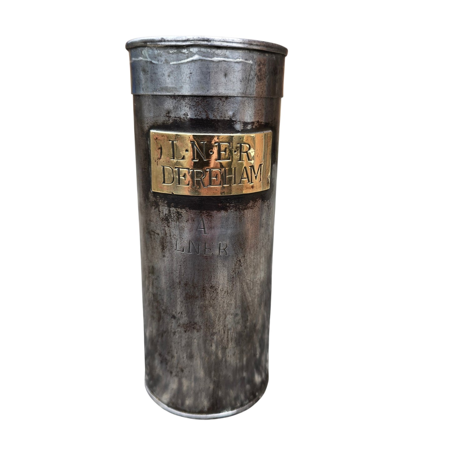 RA 9028   L.N.E.R. METAL DETONATOR CANNISTER PLATED DEREHAM