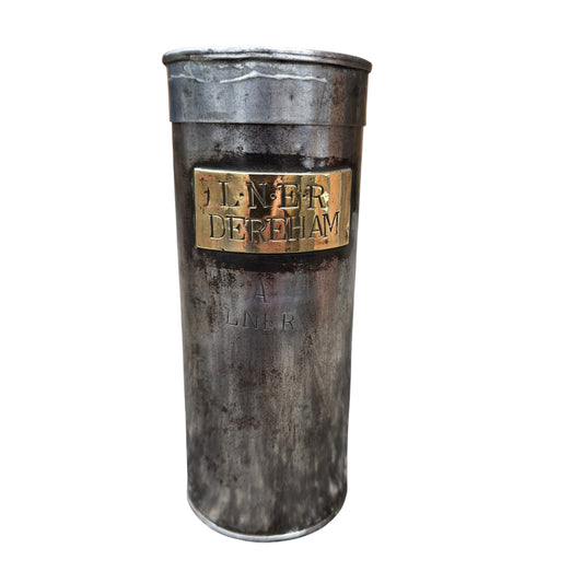 RA 9028   L.N.E.R. METAL DETONATOR CANNISTER PLATED DEREHAM