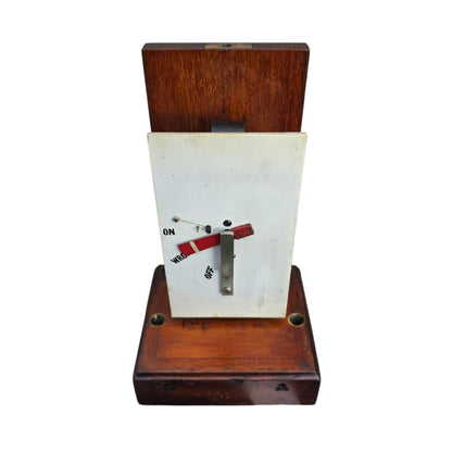 RA 9066  G.W.R. WOOD CASE "HOME SIGNAL" ARM REPEATER STAMPED G.W.R. MAKERS,PADD