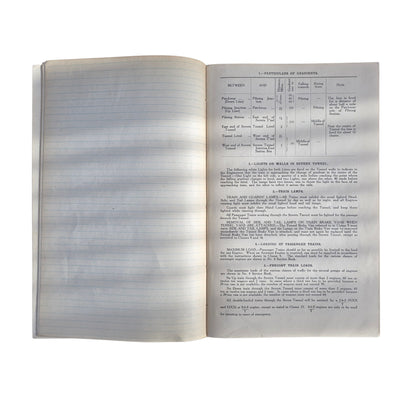 RA 9097 RARE UNIQUE COPY OF SEVERN TUNNEL SPECIAL INSTRUCTIONS OWNED BY C.B. COLLETT