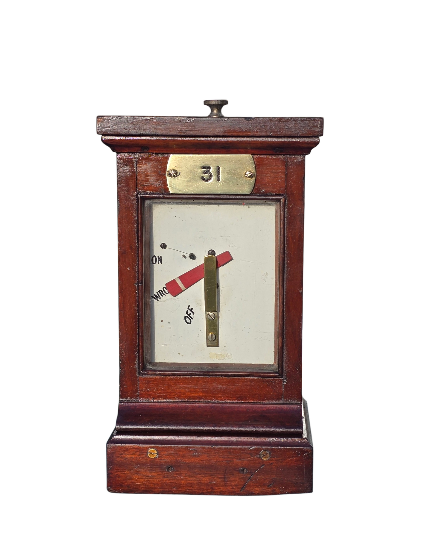 RA 8600  GREAT WESTERN RAILWAY WOOD CASE SIGNAL ARM REPEATER