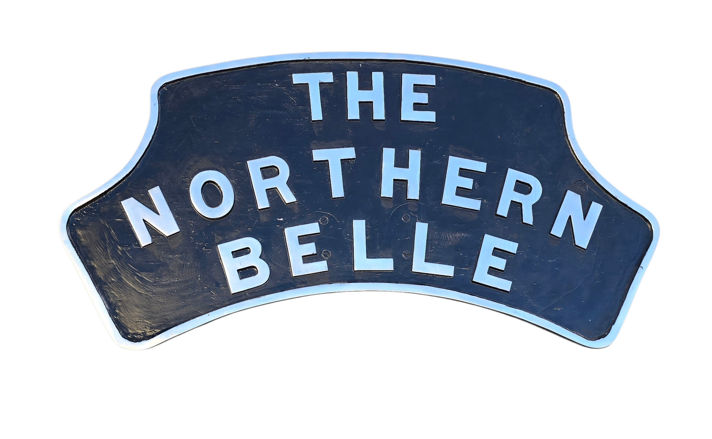 RA 8700 CAST ALLOY STEAM LOCOMOTIVE HEADBOARD "THE NORTHERN BELLE"