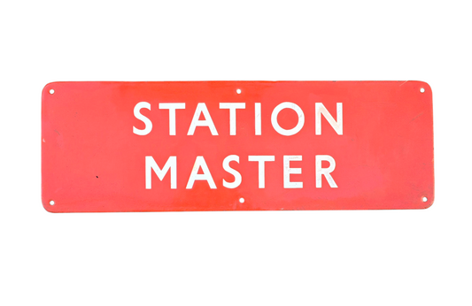 RA 8670  BR(NE) ENAMEL STATION MASTER DOOR PLATE