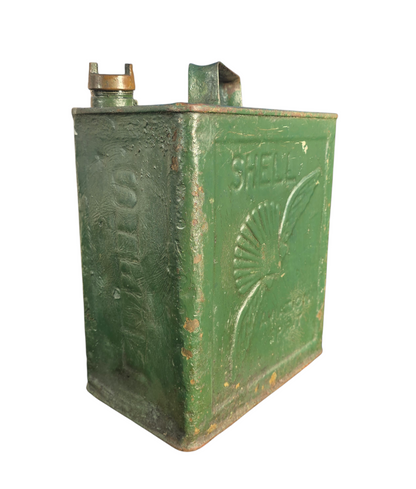 RA 8572  VINTAGE 2 GALLON PETROL CAN "SHELL AVIATION SPIRIT"