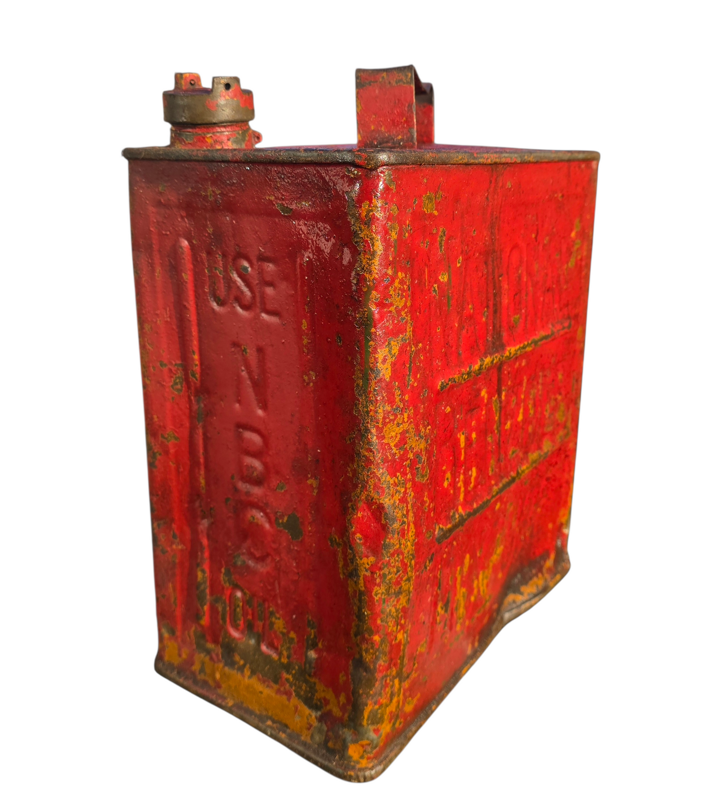 RA 8656 VINTAGE 2 GALLON PETROL CAN " NATIONAL BENZOLE MIXTURE"
