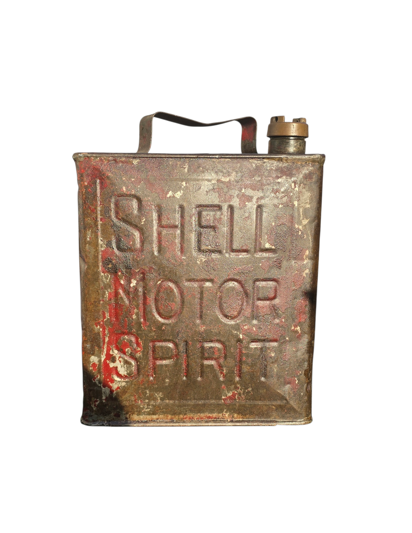 RA 8573  VINTAGE 2 GALLON PETROL CAN "SHELL MOTOR SPIRIT"