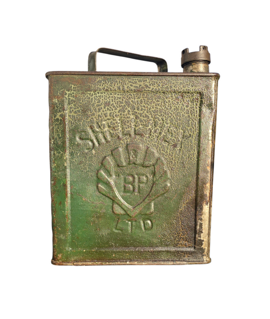 RA 8635  VINTAGE 2 GALLON PETROL CAN "SHELLMEX BP LTD"