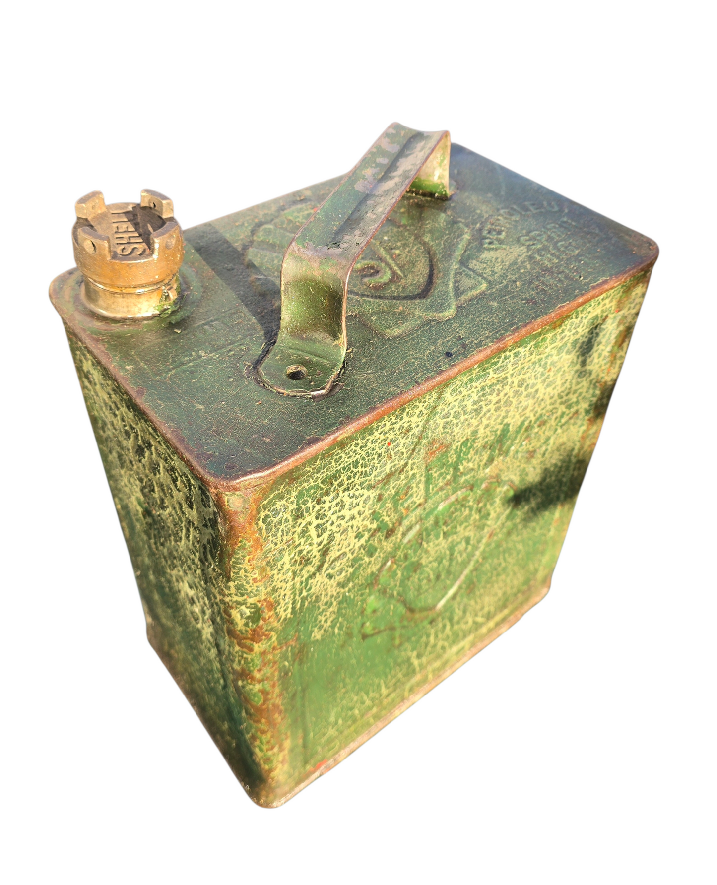 RA 8635  VINTAGE 2 GALLON PETROL CAN "SHELLMEX BP LTD"