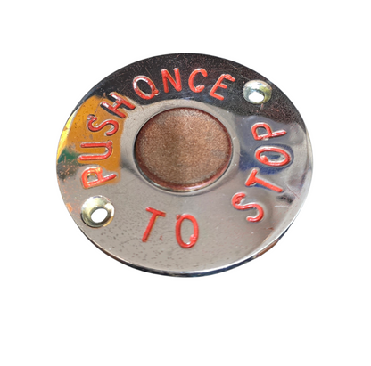 RA 8467  LONDON TRANSPORT ROUTEMASTER BUS "PUSH ONCE TO STOP" BELL PUSH