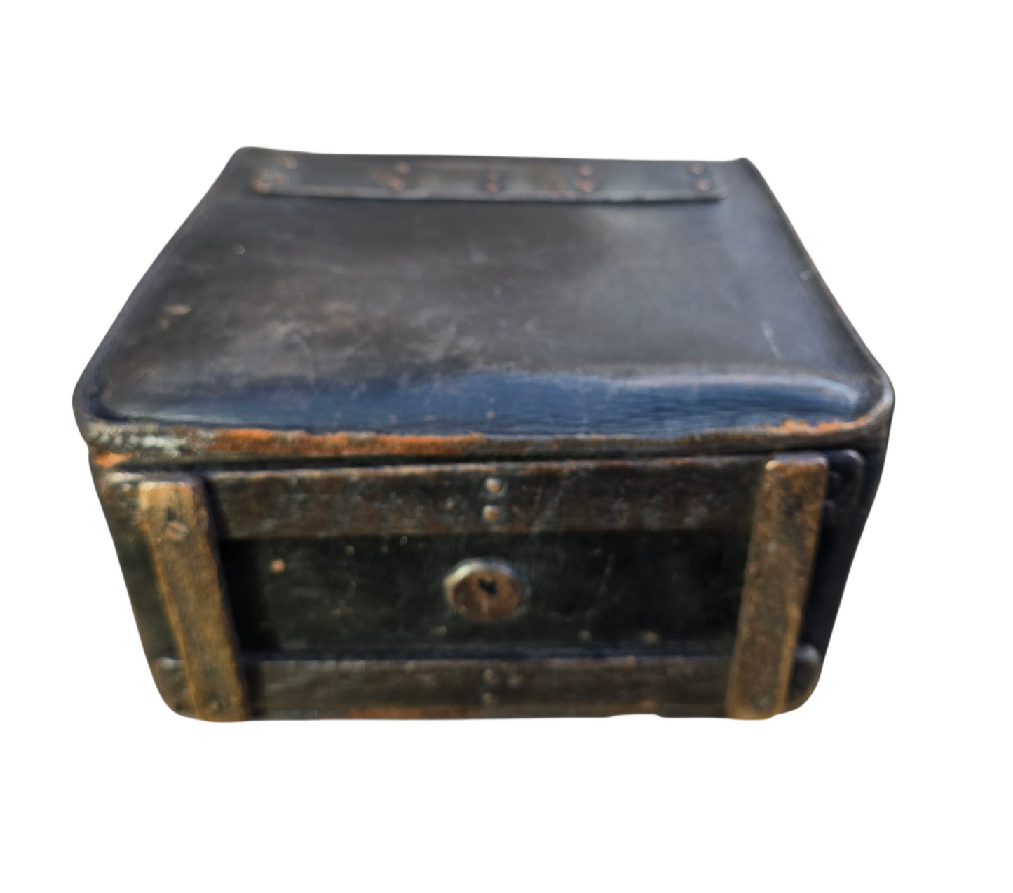 RA 8633  STEAM LOCO DRIVERS LEATHER SATCHEL "G.C.MARTIN. LOCO DEPT. KETTERING